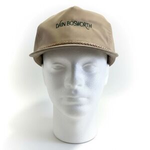 Vintage Dain Bosworth Rope Strapback Hat Cap‎ Tan Trucker Baseball Style Retro